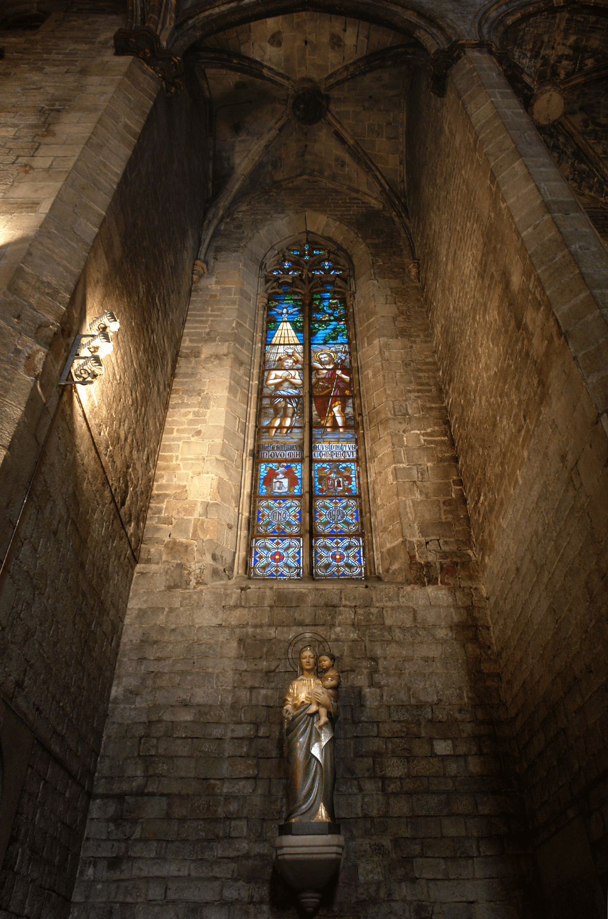 Church Interior in Barcelona, Spain