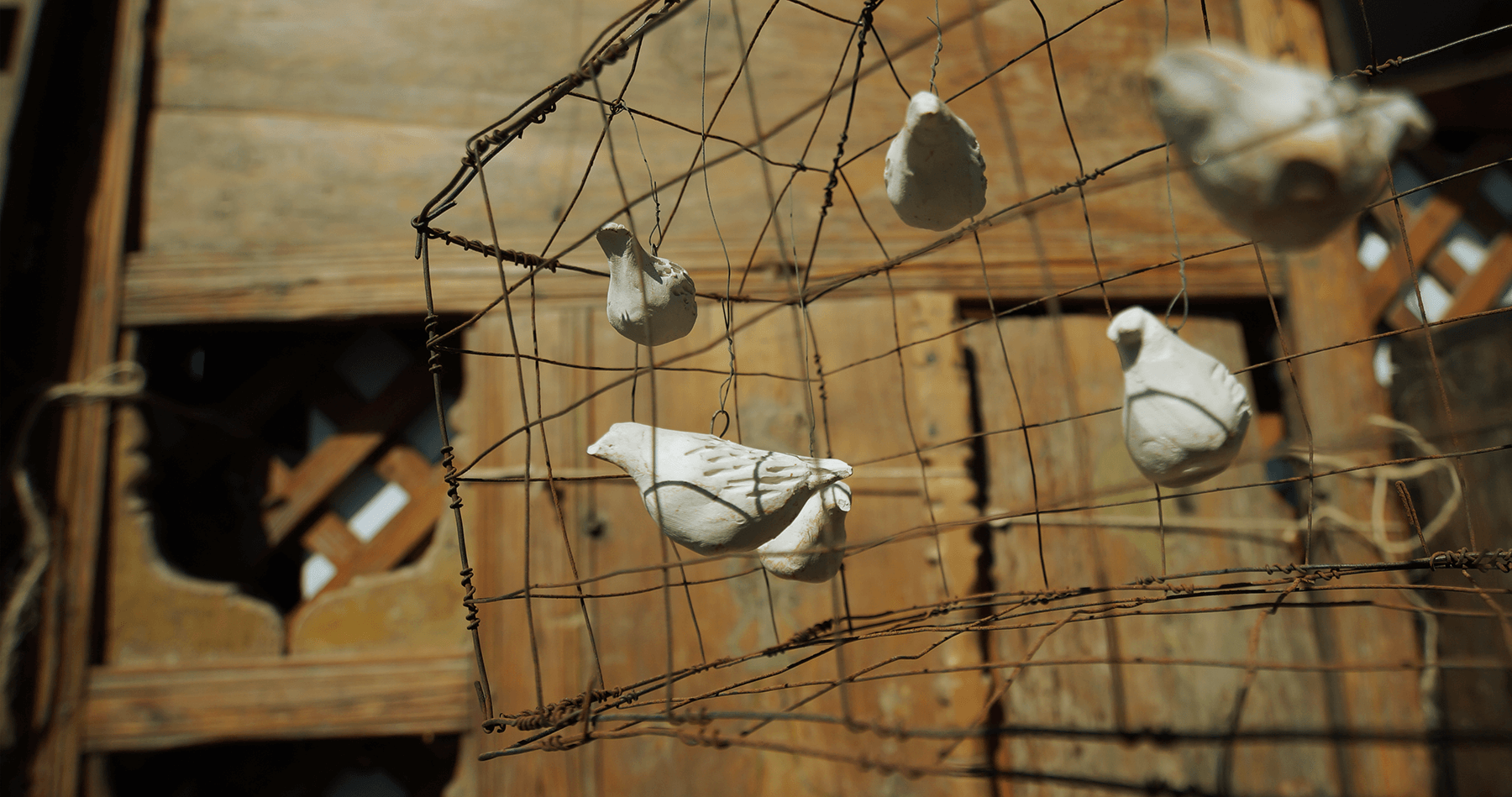 Birds Decoration in Oia, Santorini, Greece