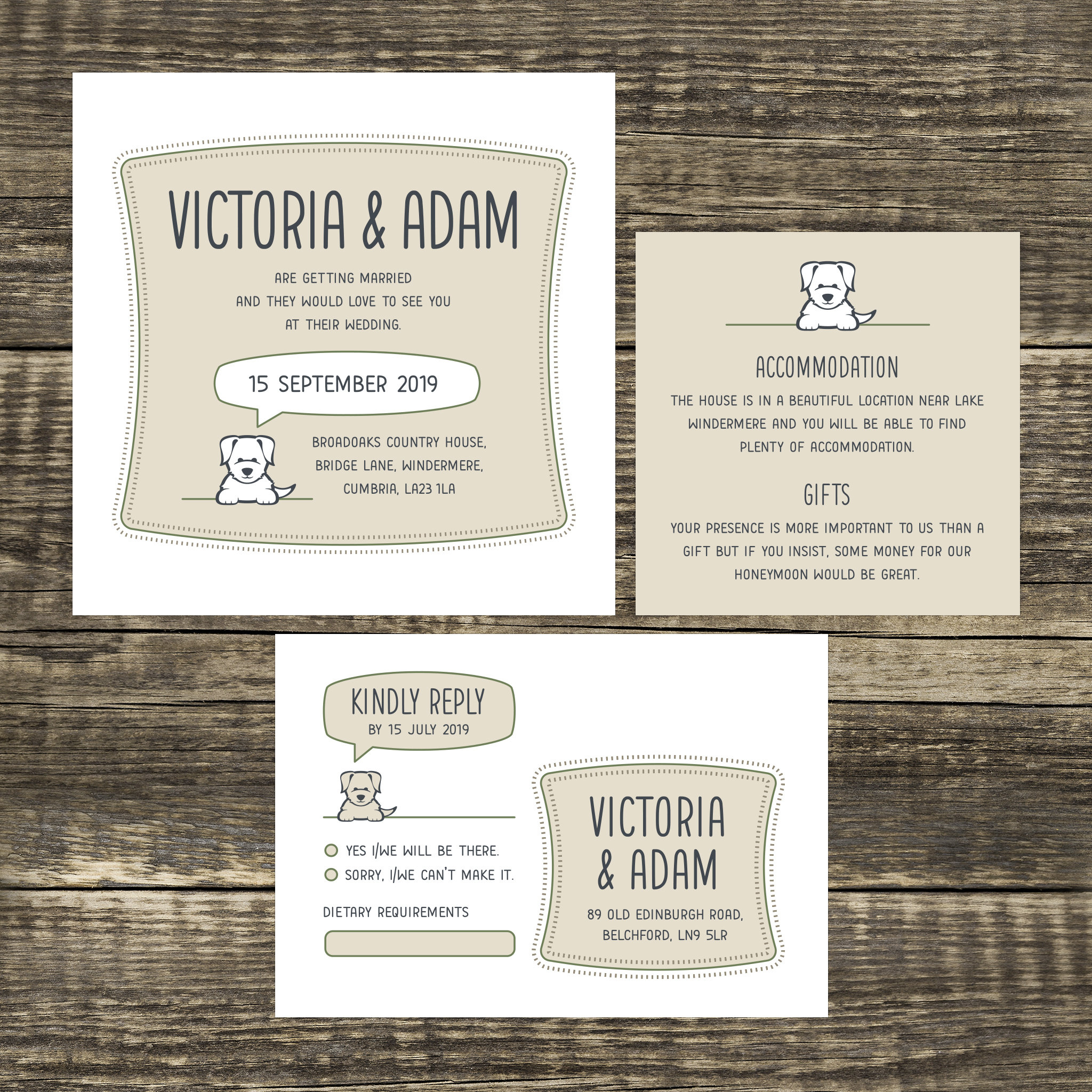 Dog Days - Invitation Set