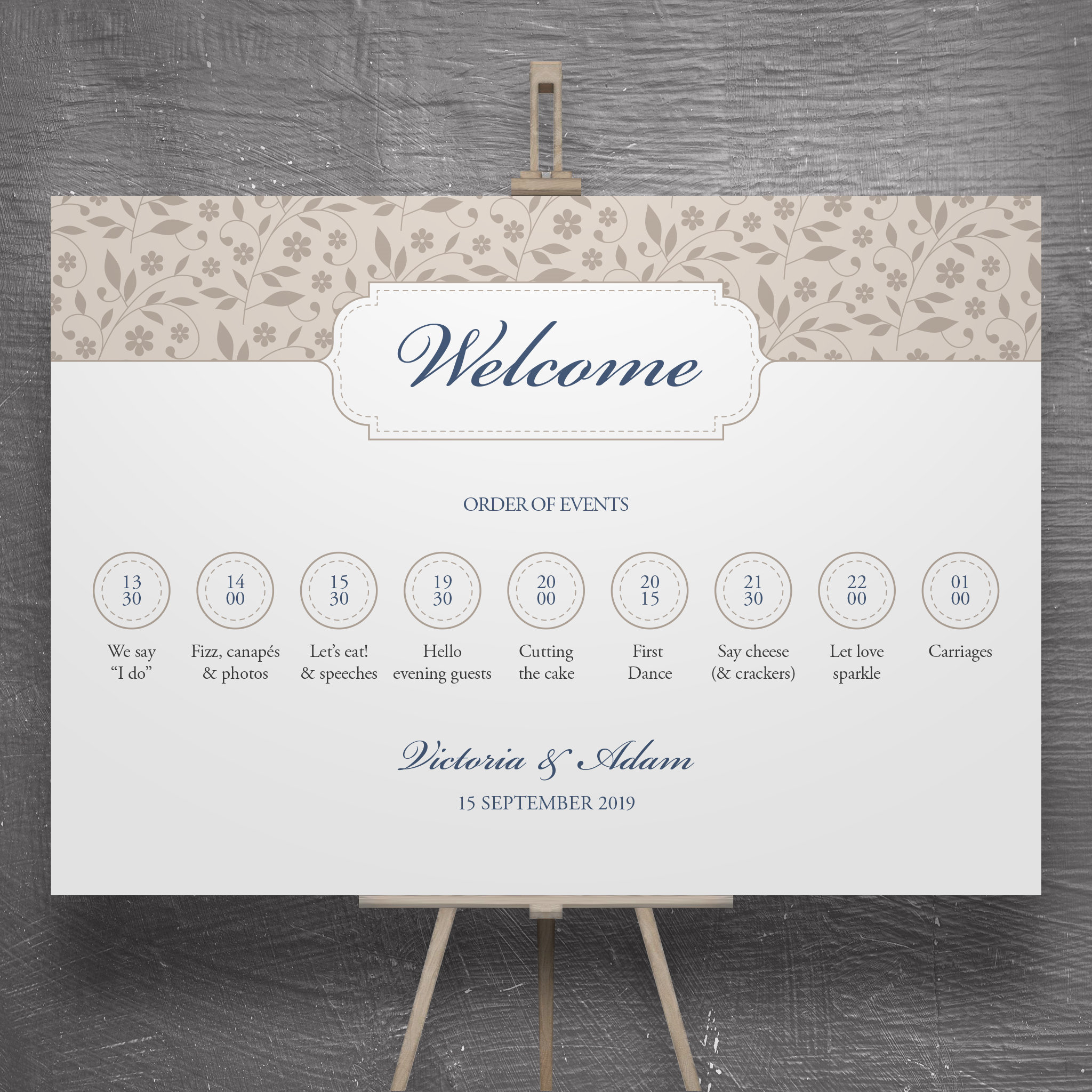 In Floral - Order of Events