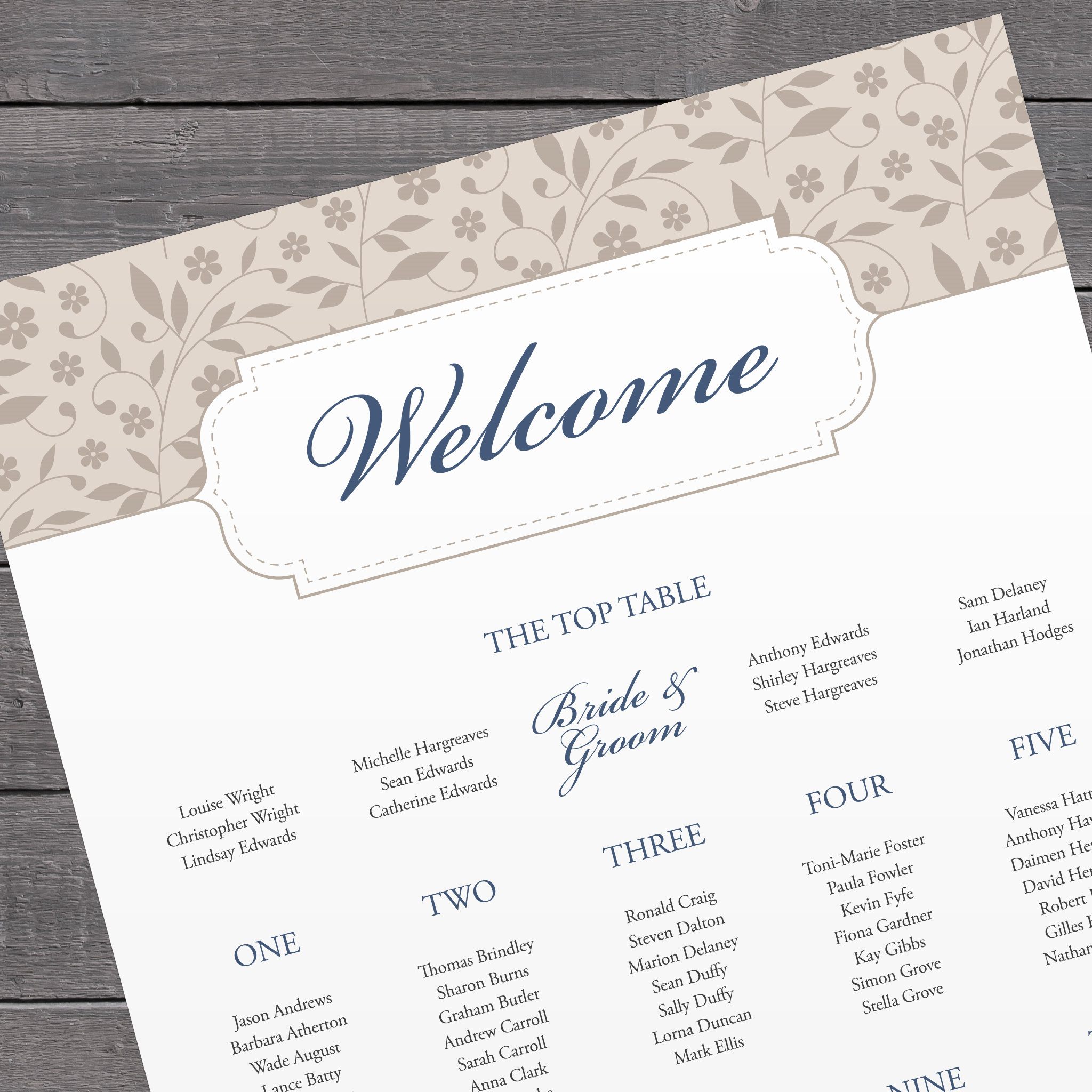 Dog Days - Seating Plan