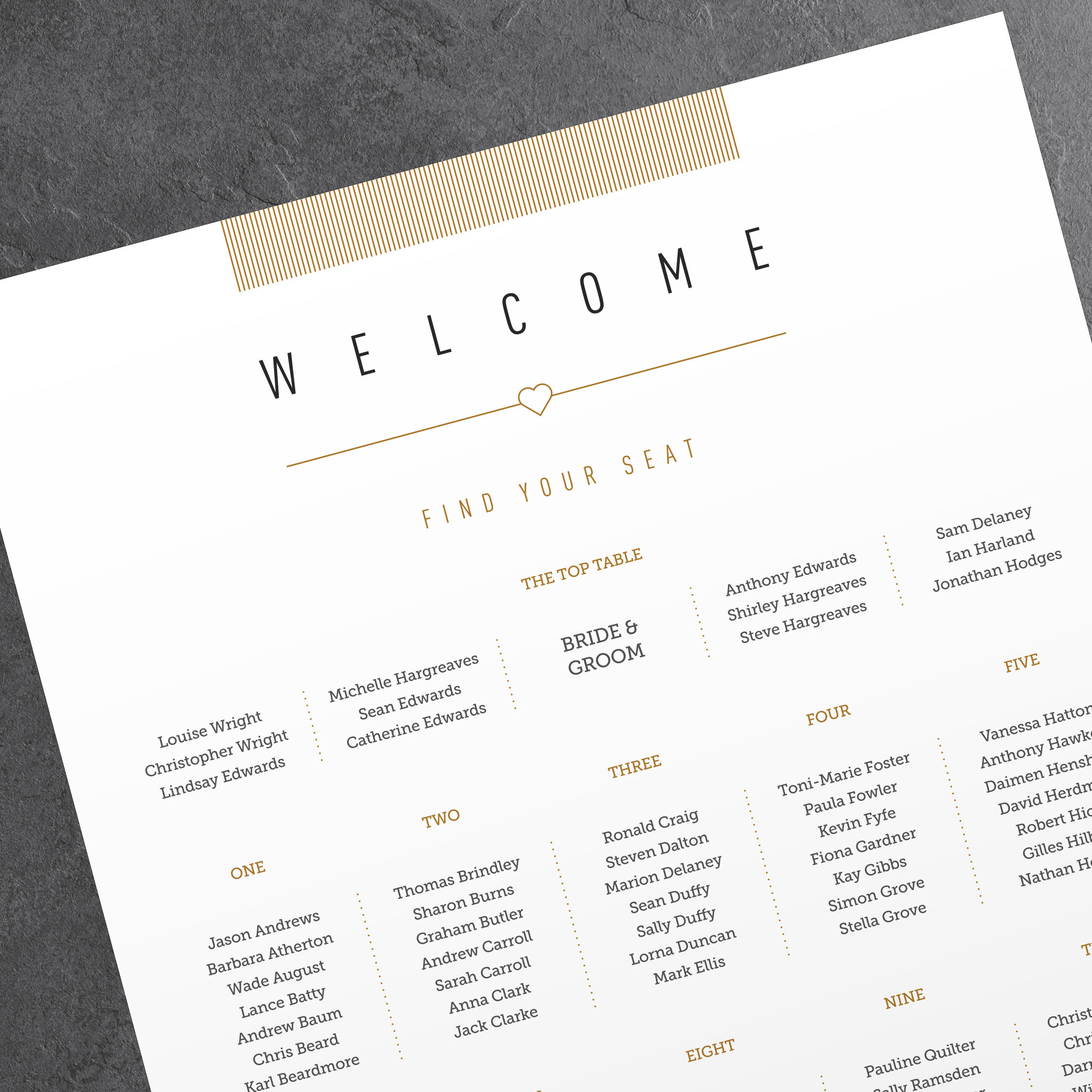 Dog Days - Seating Plan