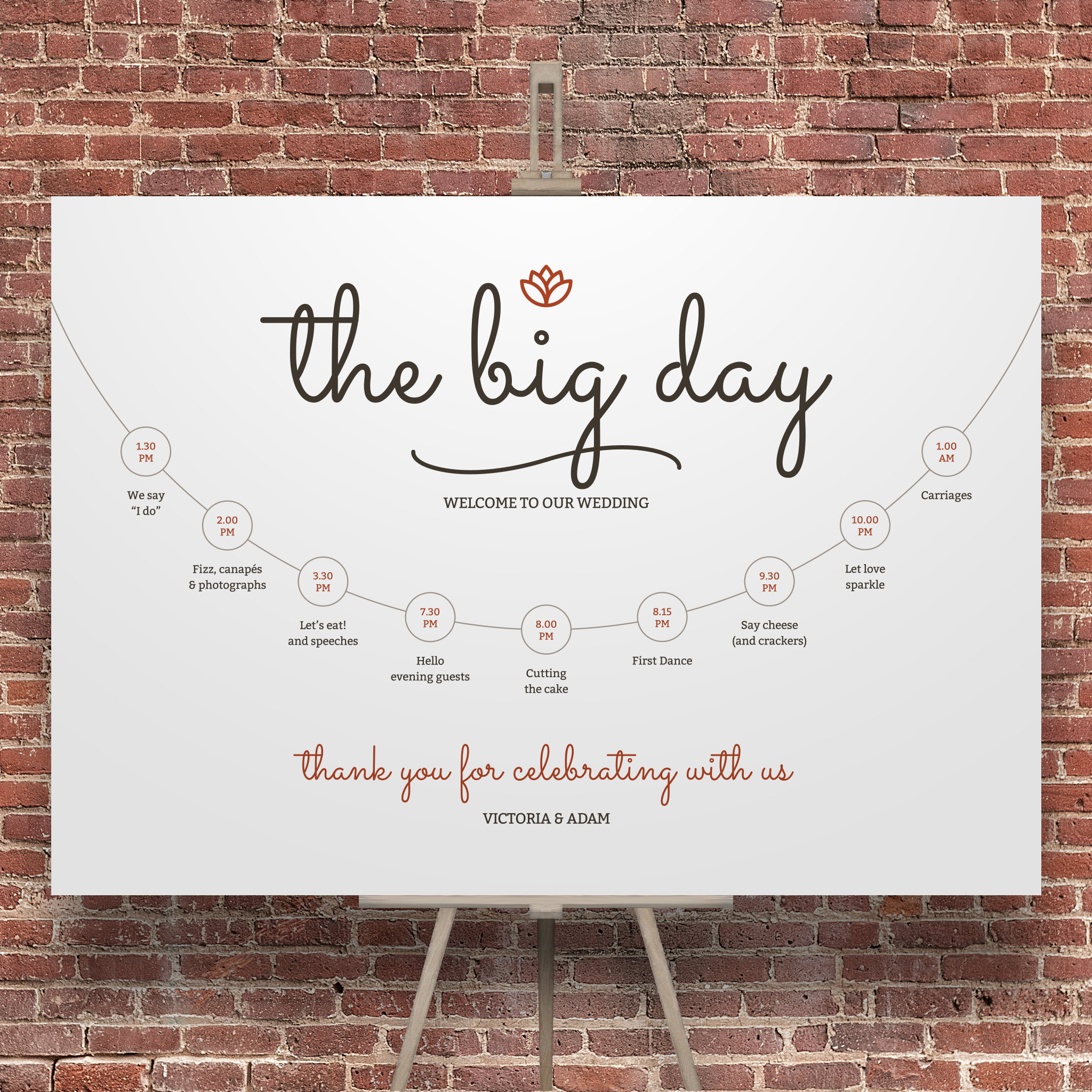 Sweet as a Rose - Order of Events